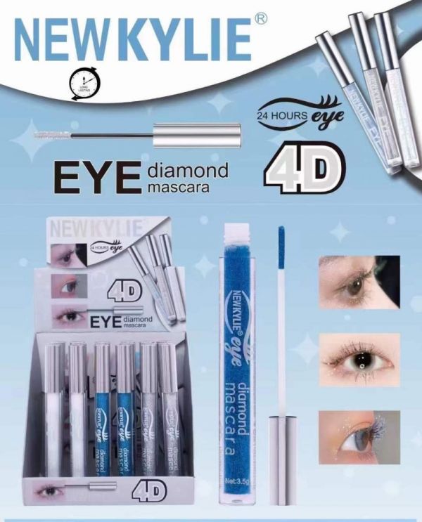 NEW KYLIE Diamond mascara with shimmer particles, white